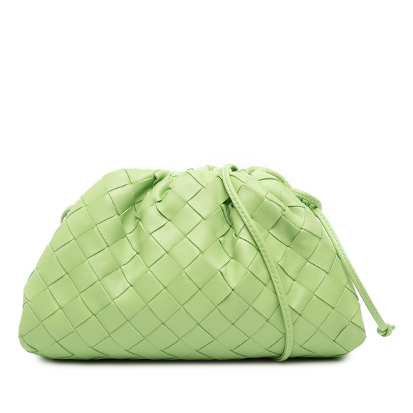 Pre-Loved Bottega Veneta Nappa Intrecciato The Mini Pouch Crossbody - Picture 1 of 8